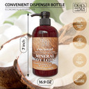 Dead Sea Collection Coconut Oil Body Lotion - Nourishing Moisturizer Body Lotion For Women And Men - Rejuvenating Hand And Body Care For Dry Skin 16.9 Fl. Oz