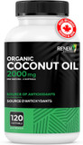 Renew Actives Coconut Oil Supplement 2000Mg Per 2 Softgels - Premium Source Of Antioxidants, Natural Fatty Acids & Metabolism Support For Optimal Health & Energy - Made In Canada - 120 Softgels