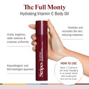 Stripes Naomi Watts The Full Monty Post Shower Body Oil To Brighten Hydrate With Squalane Vitamin C Improve Skin Softness Elasticity Moisture Balance