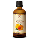 Calendula Oil 3.4 Fl Oz (100Ml) - Calendula Officinalis Flower Extract  Infused - Almond Oil Base - 100% Pure & Natural - Marigold Oil  Benefits For Skin, Nails, Hair, Face, Body