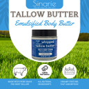 Grass-Fed Beef Tallow Body Butter - Emulsified, Non-Greasy Moisturizer, 4 Oz Soaps & Skin Care (4 Oz., Ocean Orchid)