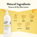 Eczema Honey Oatmeal & Lavender Soap & Oatmeal Body Lotion - Bundle For Sensitive & Dry Skin - Cruelty Free