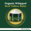 Organic Whipped Beef Tallow Balm With Herbs & Honey | Grass-Fed Tallow For Face & Skin | Moisturizer For Dry Skin Relief | Unscented, 4Oz