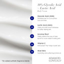 Advanced Clinicals 10% Glycolic Acid + Lactic Acid Lotion Exfoliant Moisturizing Cream With Hyaluronic Acid Moisturizer | Aha Exfoliating Body Cream Improves Look Of Uneven Rough Skin Texture, 16 Oz Advanced Clinicals 10% Glycolic Acid + Lactic Acid Lotion Exfoliant Moisturizing Cream With Hyaluronic Acid Moisturizer | Aha Exfoliating Body Cream Improves Look Of Uneven Rough Skin Texture, 16 Oz