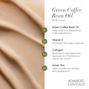 Advanced Clinicals Green Coffee Bean Thermo - Firming Body Lotion | Caffeine Infused Collagen Cream Moisturizer & Body Cream For Women, Stomach, Legs, & To Improve Look Of Textured Crepey Skin, 16 Oz