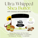 Moisturizing African Whipped Shea Butter, Lavender, Natural Skincare Must-Have, Made From Unrefined Raw Shea Butter & Enriched With Sunflower & Coconut Oil For Skin, No Parabens, 8 Oz
