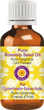 Deve Herbes Rosehip Seed Oil (Rosa Rubiginosa) | Cold Pressed | Pure | Natural | Undiluted | For Diluting Essential Oils | For Skin & Massage | Non-Sticky| Lightweight| Men & Women | 30Ml (1 Oz)