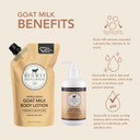 Dionis Goat Milk Skincare Scented Body Lotion And Refill Pouch Gift Set, Cruelty Free Clean & Dermatologist Tested For Dry Skin, Hydrating & Deeply Moisturizing Rich In Vitamins, Vanilla Bean