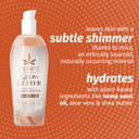 Hempz Glow Getter, Hydrating Body Oil With Shimmer 6.76 Oz
