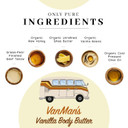 Vanman'S Whipped Tallow - Vanilla Body Butter - Body Moisturizer With Grass-Fed/Finished Beef Tallow For Skin, Vanilla Planifolia Oil, Organic Shea Butter, Cold Pressed Olive Oil, And Raw Honey - 4 Oz