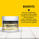 Mason Natural Collagen Premium Skin Cream - Anti Aging Face And Body Moisturizer, Intense Skin Hydration And Firmness, Pear Scent, Paraben Free, 2 Oz