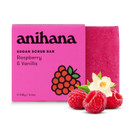 Anihana Sugar Scrub Soap Bar With Coconut Oil, Moisturizing, Gentle, Exfoliating Body Scrub, Refreshing Raspberry And Vanilla Scent, 3.6 Oz