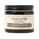 Beef Tallow For Skin Care, Face, Hands - Natural Moisturizer - Whipped - Organic Grass-Fed Beef Fat - Vitamins A, D, E, K - Dry Skin, Baby Diaper Cream - Hydrating - Handmade - Unscented - 2 Oz Jar
