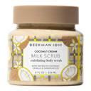 Beekman 1802 Coconut Cream Exfoliating Milk Body Scrub - 8.0 Fl Oz - Smooths Skin & Evens Out Tone - With Goat Milk & Jojoba Beads - Skin Barrier & Biome Safe - Good For Sensitive Skin - Cruelty Free