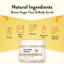 Eczema Honey Brown Sugar Face & Body Scrub - Bath Scrub For Dry Skin - Natural & Gentle Face Scrub Soothes Eczema - Body Care Products For Women & Men - Sensitive Skin Exfoliating Body Scrub (6 Oz)