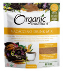 Organic Traditions Macaccino Drink Mix - 8Oz - Maca Root & Cacao Powder Blend