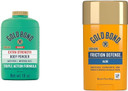 Gold Bond Medicated Talc-Free Extra Strength 10 Oz Body Powder & 1.75 Oz Friction Defense Stick Bundle For Itch Relief & Skin Protection
