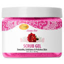 Spa Redi - Exfoliating Scrub Pumice Gel, Mandarin, 16 Oz - Manicure, Pedicure And Body Exfoliator Infused With Hyaluronic Acid, Amino Acids, Panthenol And Comfrey Extract