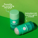 Megababe Daily Deodorant - The Green Deo With Anti-Antioxidants | Aluminum-Free, Solid, All Natural | Geranium & Lemon | Free From Parabens, Sulfates & Phthalates | 2.6 Oz