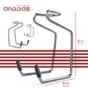 Anbbas Badger Hair Shaving Brush With Wood Handle,Goat Milk Shaving Soap 100G,Stainless Steel Shaving Stand And 2 Layers Shaving Bowl Perfect For Men Gift