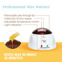 Gigi Brazilian Waxing Kit - At-Home Hair Removal Kit With Warmer, Hard Wax, And Pre & Post Treatments For Face, Bikini, And Body, 1-Set