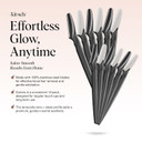 Kitsch Dermaplane Razor For Women Face - Face Razors For Women And Men - Eyebrow Trimmer, Shaver, Recycled Plastic Dermaplaning And Skin Care Tool - Black, 12 Pcs