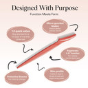 Kitsch Dermaplane Razor For Women Face - Face Razors For Women And Men - Eyebrow Trimmer, Shaver, Recycled Plastic Dermaplaning And Skin Care Tool - Coral, 12 Pcs