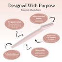 Kitsch Dermaplane Razor For Women Face - Face Razors For Women And Men - Eyebrow Trimmer, Shaver, Recycled Plastic Dermaplaning And Skin Care Tool - Coral, 6 Pcs