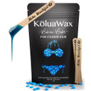 Koluawax Hard Wax Beads For Hair Removal  Coarse Hair Formula  Face, Brazilian, Underarms, Back Chest, Bikini Waxing  Sea Salt & Surf, 1Lb Refill For Wax Warmers & 10 Large Applicator Sticks