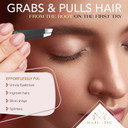 Majestic Bombay Fine Point + Slant Tweezers For Women And Men  Splinter Ticks, Facial, Brow And Ingrown Hair RemovalSharp, Needle Nose, Surgical Tweezers Precision Best Tweezers For Chin Hair