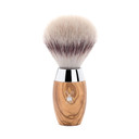 Mühle Kosmo Olive Wood Silvertip Fiber Shaving Brush - Synthetic Luxury Shave Brush For Men, Rich Lather