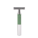 Mühle Neo Safety Razor|Double Edge Safety Razor For Beginners And Experienced Shavers|Sustainable Eco-Friendly And Reusable|For Men And Women|Chrome With Sage Green Silicone Grip Handle Mühle Neo Safety Razor|Double Edge Safety Razor For Beginners And Experienced Shavers|Sustainable Eco-Friendly And Reusable|For Men And Women|Chrome With Sage Green Silicone Grip Handle