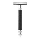 Parker Open Comb Double Edge Safety Razor  Heavyweight Chrome Handle For Closer Shaves  Includes 5 Razor Blades  Ideal For Men Or Women (Rose Gold)