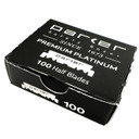 Parker Safety Razor, Premium Platinum Single Edge Razor Blades, 100 Count - For Professional Barber, Shavette And Disposable Blade Straight Razors