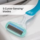 Schick Hydro Silk Sensitive Women'S Disposable Razors, 9Ct | 5-Blade Disposable Razors For Women Sensitive Skin | Travel Razor For Women