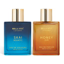 Bellavita Luxury Fragrance Duo | Skai Aquatic Cologne & Honey Oud Eau De Parfum | Long-Lasting Unisex Scents | Clean, Natural & Cruelty-Free | Gift For Birthdays & Anniversaries