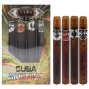 Cuba America 4-Piece Set, 4X35 Ml (Black, Brown, Green, Grey)