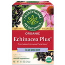 Traditional Medicinals Tea, Organic Echinacea Plus Elderberry, Boosts The Immune System, 16 Tea Bags