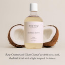 Deep Steep Bubble Bath, Pure Coconut, 17 Oz  Soothing Soak With Shea Butter, Argan Oil, Aloe Vera & Coconut Oil  Vegan, Sulfate-Free, Ph-Balanced Clean Beauty