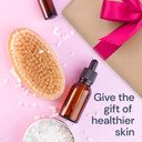 Dry Brushing Body Brush Scala Natural Bristle Body Brush, Soft Body Exfoliating Brush Scrub For Dead Skin, Cellulite, Lymphatic Drainage, Blood Flow  Thicker & Stronger Medium Strength