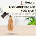 Natural Sisal Japanese Spa Brush - Body Back Scrubber And Dry Brushing Body Brush For Deep Exfoliation And Smooth Skin, Firm Bristles (Small)