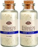 Fabulous Frannie Aromatherapy Crazy Legs Mineral Bulk Bath Salt Lemon, Peppermint, Lemongrass, Frankincense And Cypress Pure Essential Oil 24Oz