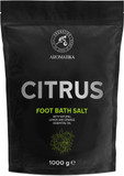 Foot Bath Salt Citrus 35Oz - Pedicure Foot Bath Salt - Foot Bath Additive With Natural Sea Salt - Lemon And Orange Essential Oil - Foot Care For Tired Feet - Beauty - Relaxation - Aromatherapy