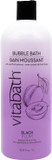 Vitabath Black Plum Bubble Bath Rich Foaming Soak - Moisturizing & Nourishing Indulgent Suds For Women & Men All Skin Types - 33.8 Fl Oz 1L