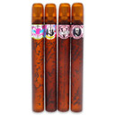 Cuba Quad I 4 Piece Set For Women Heartbreak + La Vida Victory Vip Eau De Parfum Spray 1.17 Ounce Each