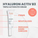 Avene Hyaluron Activ B3 Triple Correction Eye Cream, 0.5 Fl Oz