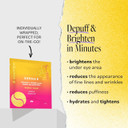 Derma E Vitamin C Bright Eyes Hydro Gel Under Eye Patches (30 Pairs), Allantoin, Caffeine & Vitamin B3, Eye Masks To Helps Reduce Fine Lines, Wrinkles, Dark Circles & Puffy Eyes, 60Ct