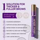 Enhancing Brow Serum For Eyebrow Growth With Keratin & Biotin Peptides, Hyaluronic Acid, Creatine And Castor Oil For Fuller, Thicker Brows, Strength & Nourishment Treatment, Non-Irritating Vegan, 8Ml