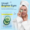 Spalife Cooling Eye Pads - Korean Soothing Eye Pads For Dark Circles, Puffy Eyes, And Wrinkles - 48 Pads With Fruit + Vegetable Extracts - Revitalizing Hydrating Eye Pads For Eye Treatment (Cucumber)