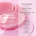 Terez & Honor Peptide Collagen Under Eye Patches & Vitamin C Niacinamide Eye Patches Hydrogel Mask For Puffy Eyes Dark Circles Wrinkles Undereye Bags Fine Lines & Smile Lines - Korean Skin Care